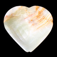 Afghan Jade hand-carved heart shape dish 103*109*26mm 220g in sunlight - Rocks and Things Store