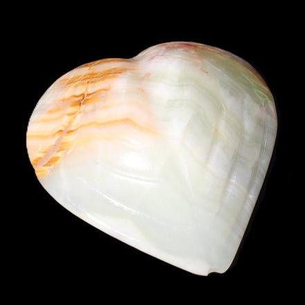 Afghan Jade hand-carved heart shape dish 103*109*26mm 220g in sunlight - Rocks and Things Store
