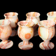 Darker Afghan Jade goblets 350ml 62*100mm 289-295g in sunlight - Rocks and Things Store