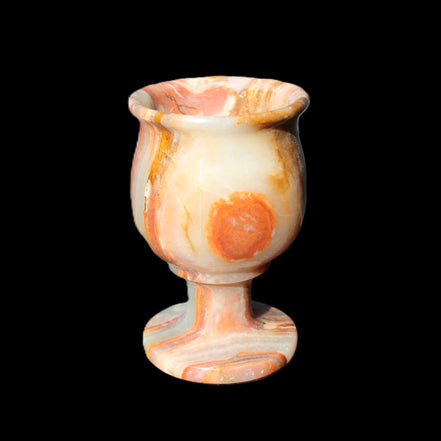 Darker Afghan Jade goblets 350ml 62*100mm 289-295g in sunlight - Rocks and Things Store