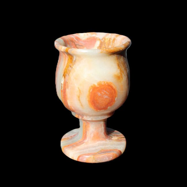 Darker Afghan Jade goblets 350ml 62*100mm 289-295g in sunlight - Rocks and Things Store