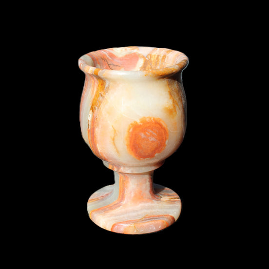 Darker Afghan Jade goblets 350ml 62*100mm 289-295g in sunlight - Rocks and Things Store