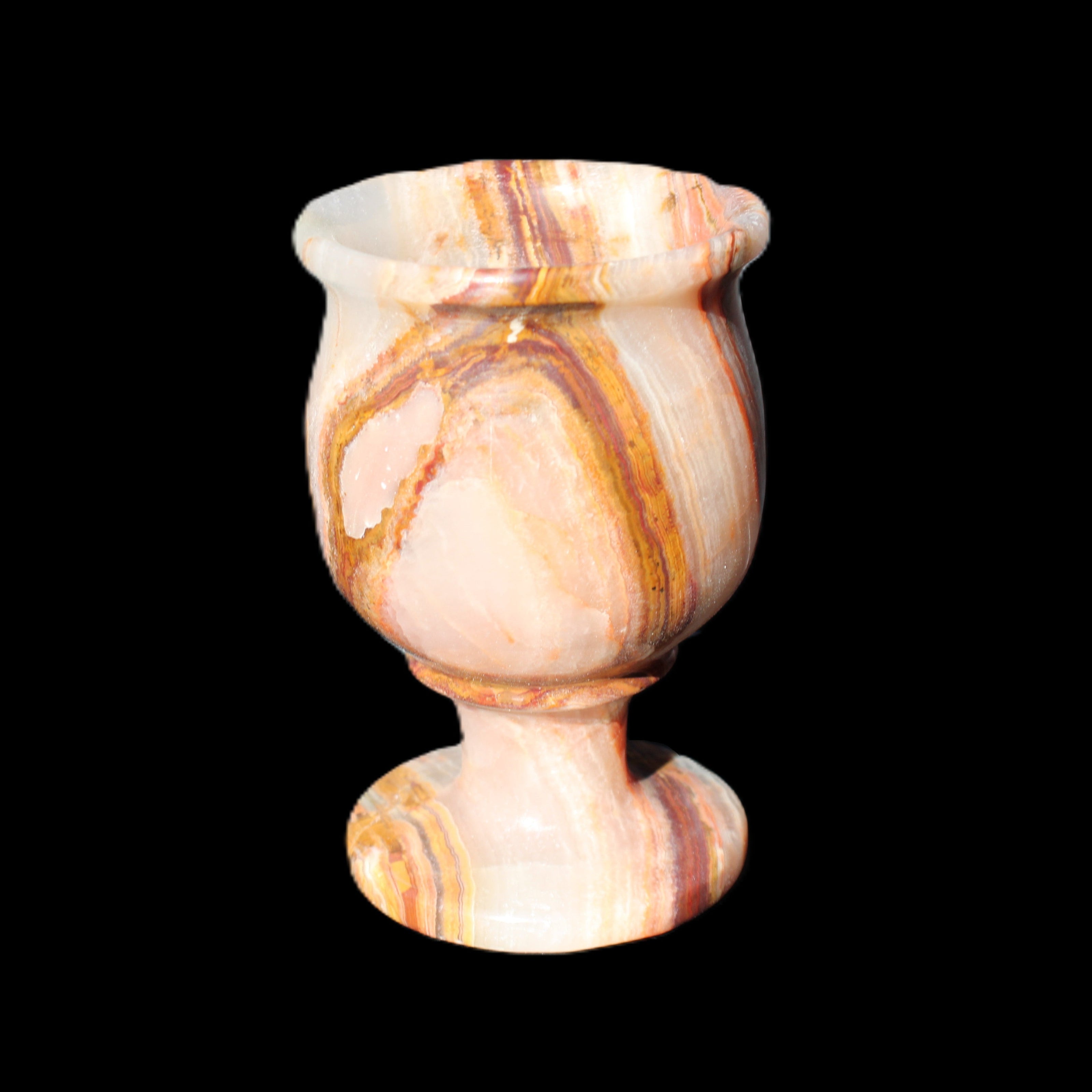 Darker Afghan Jade goblets 350ml 62*100mm 289-295g in sunlight - Rocks and Things Store