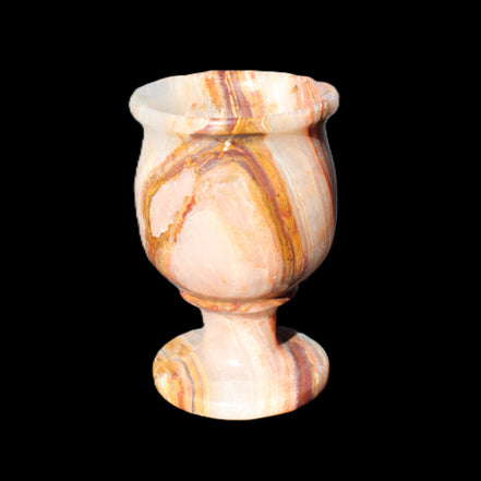 Darker Afghan Jade goblets 350ml 62*100mm 289-295g in sunlight - Rocks and Things Store
