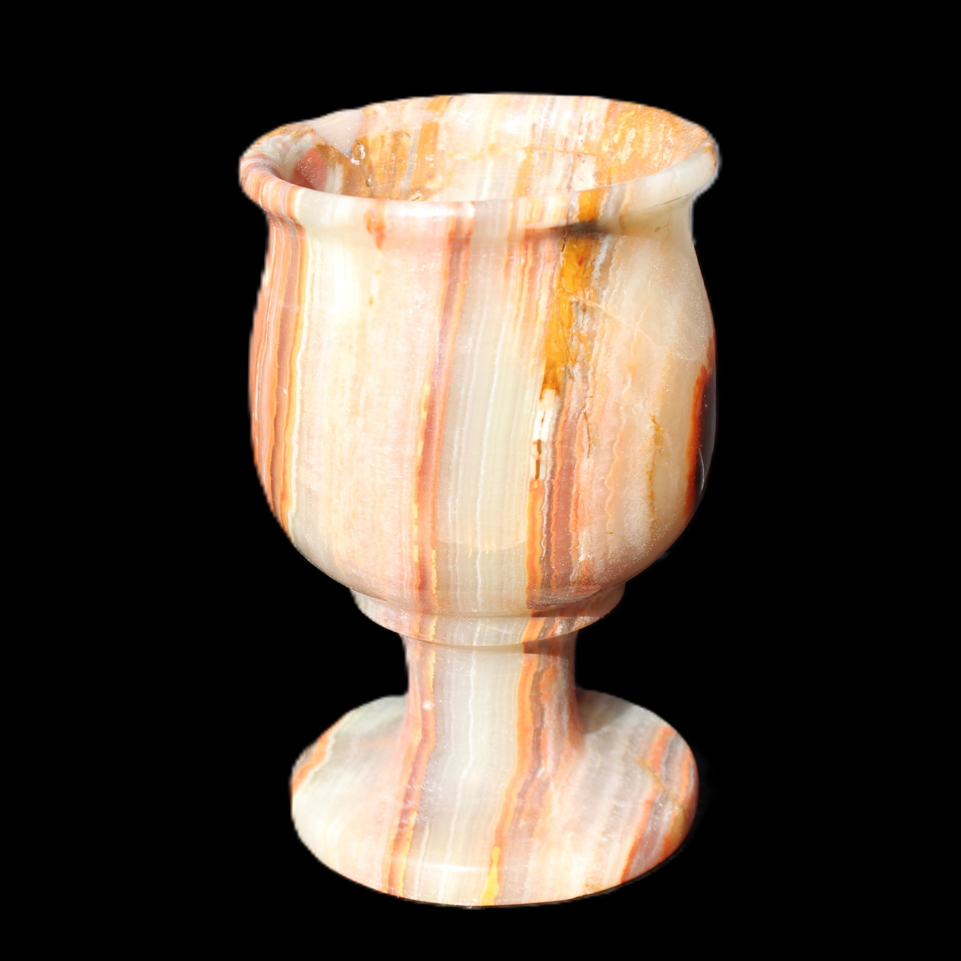 Darker Afghan Jade goblets 350ml 62*100mm 289-295g in sunlight - Rocks and Things Store