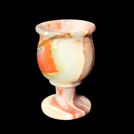 Darker Afghan Jade goblets 350ml 62*100mm 289-295g in sunlight - Rocks and Things Store
