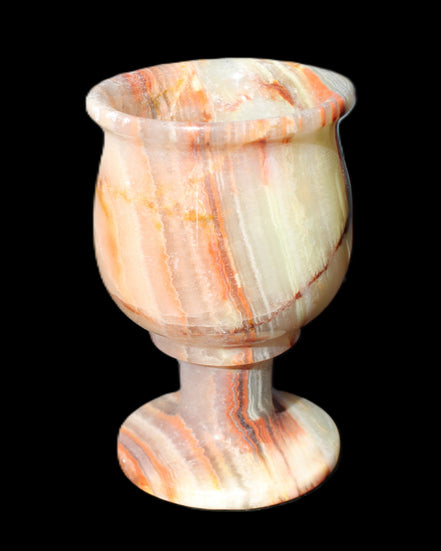 Darker Afghan Jade goblets 350ml 62*100mm 289-295g in sunlight - Rocks and Things Store