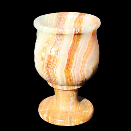 Darker Afghan Jade goblets 350ml 62*100mm 289-295g in sunlight - Rocks and Things Store