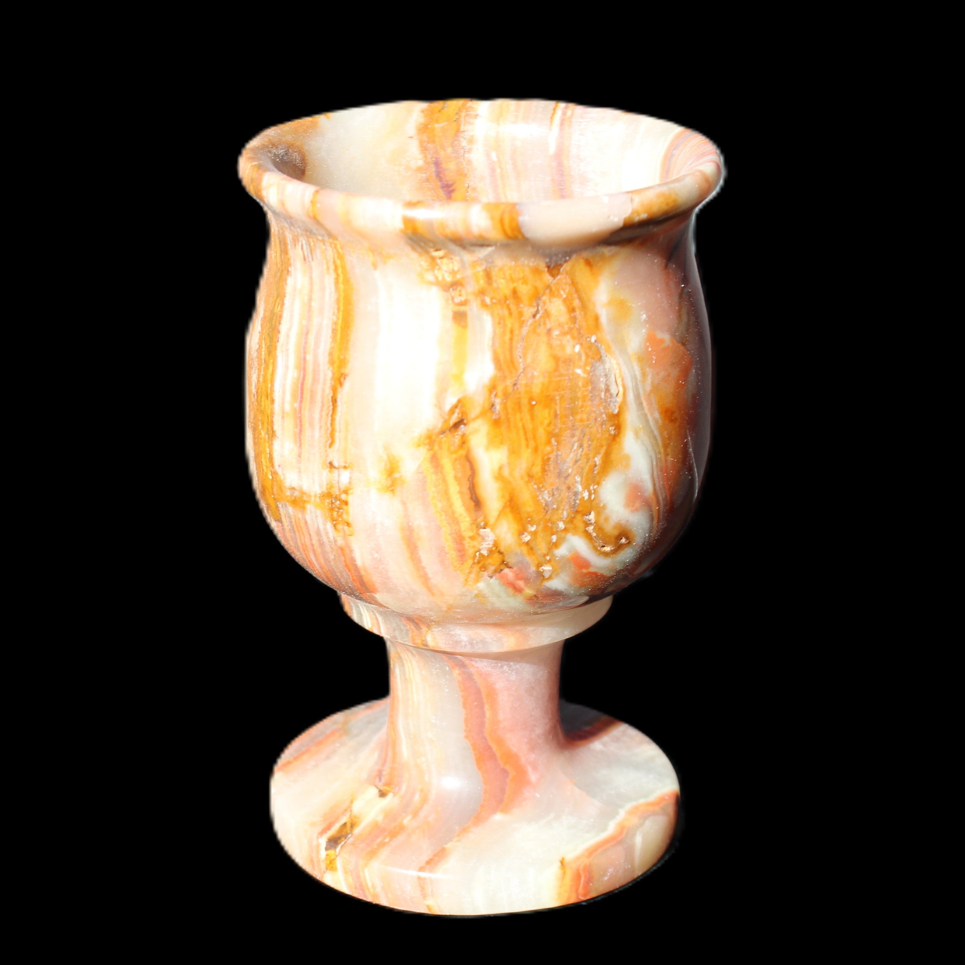 Darker Afghan Jade goblets 350ml 62*100mm 289-295g in sunlight - Rocks and Things Store