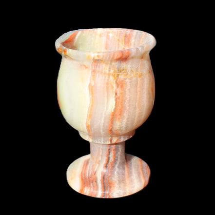 Darker Afghan Jade goblets 350ml 62*100mm 289-295g in sunlight - Rocks and Things Store