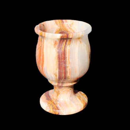 Darker Afghan Jade goblets 350ml 62*100mm 289-295g in sunlight - Rocks and Things Store