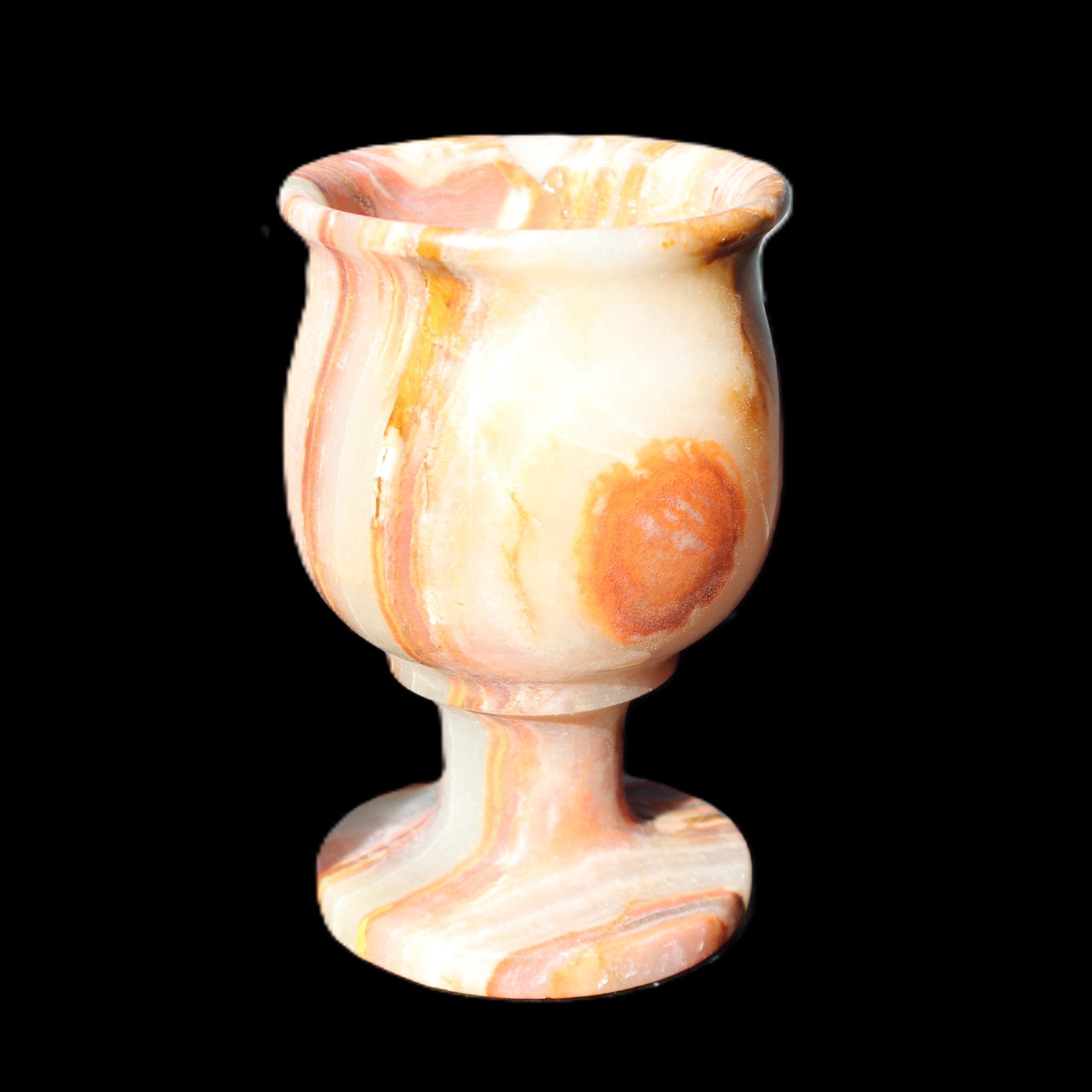 Darker Afghan Jade goblets 350ml 62*100mm 289-295g in sunlight - Rocks and Things Store