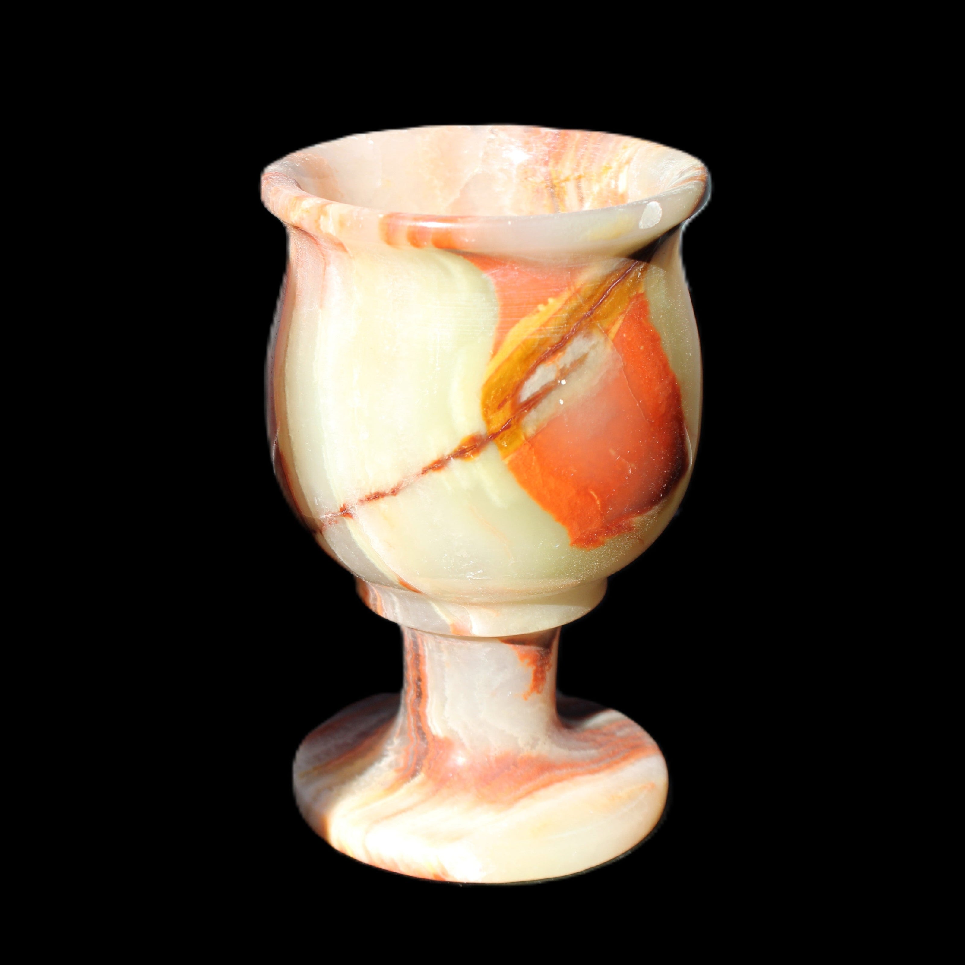 Darker Afghan Jade goblets 350ml 62*100mm 289-295g in sunlight - Rocks and Things Store