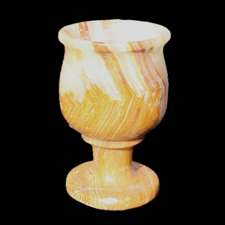 Darker Afghan Jade goblets 350ml 62*100mm 289-295g in sunlight - Rocks and Things Store