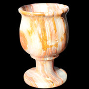 Darker Afghan Jade goblets 350ml 62*100mm 289-295g in sunlight - Rocks and Things Store