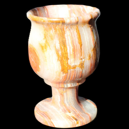 Darker Afghan Jade goblets 350ml 62*100mm 289-295g in sunlight - Rocks and Things Store