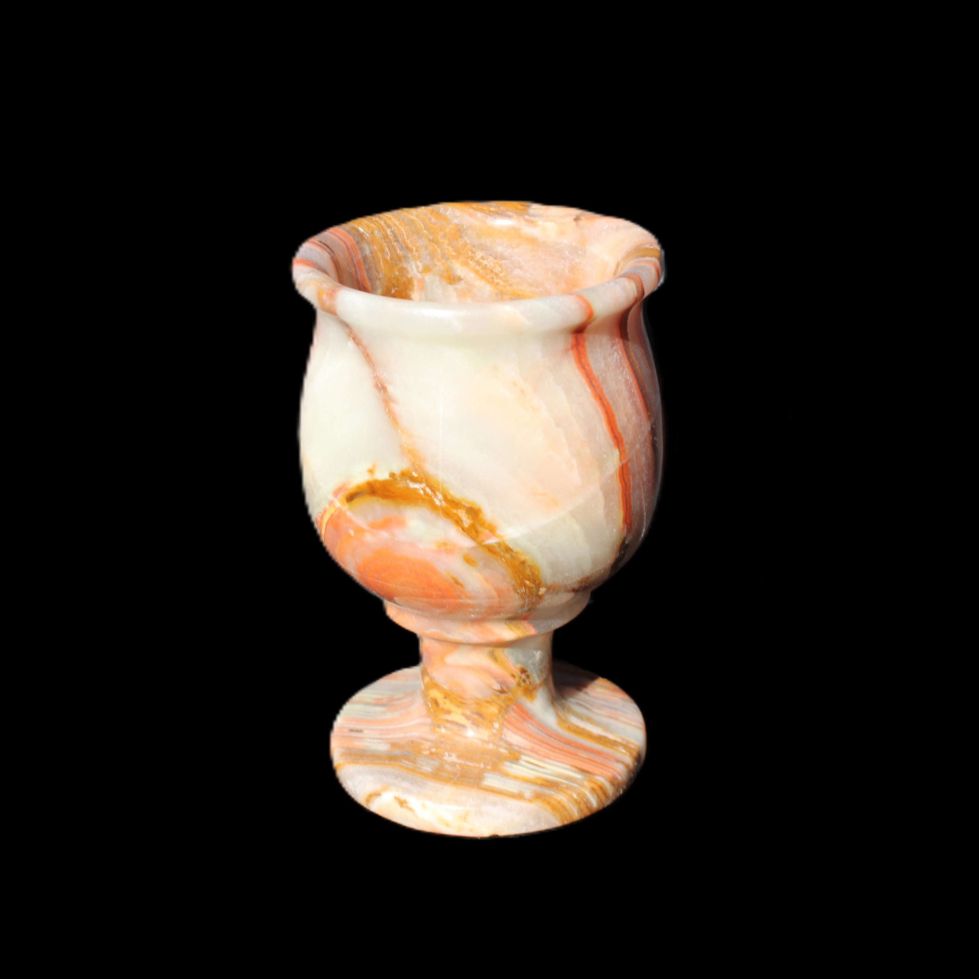 Darker Afghan Jade goblets 350ml 62*100mm 289-295g in sunlight - Rocks and Things Store