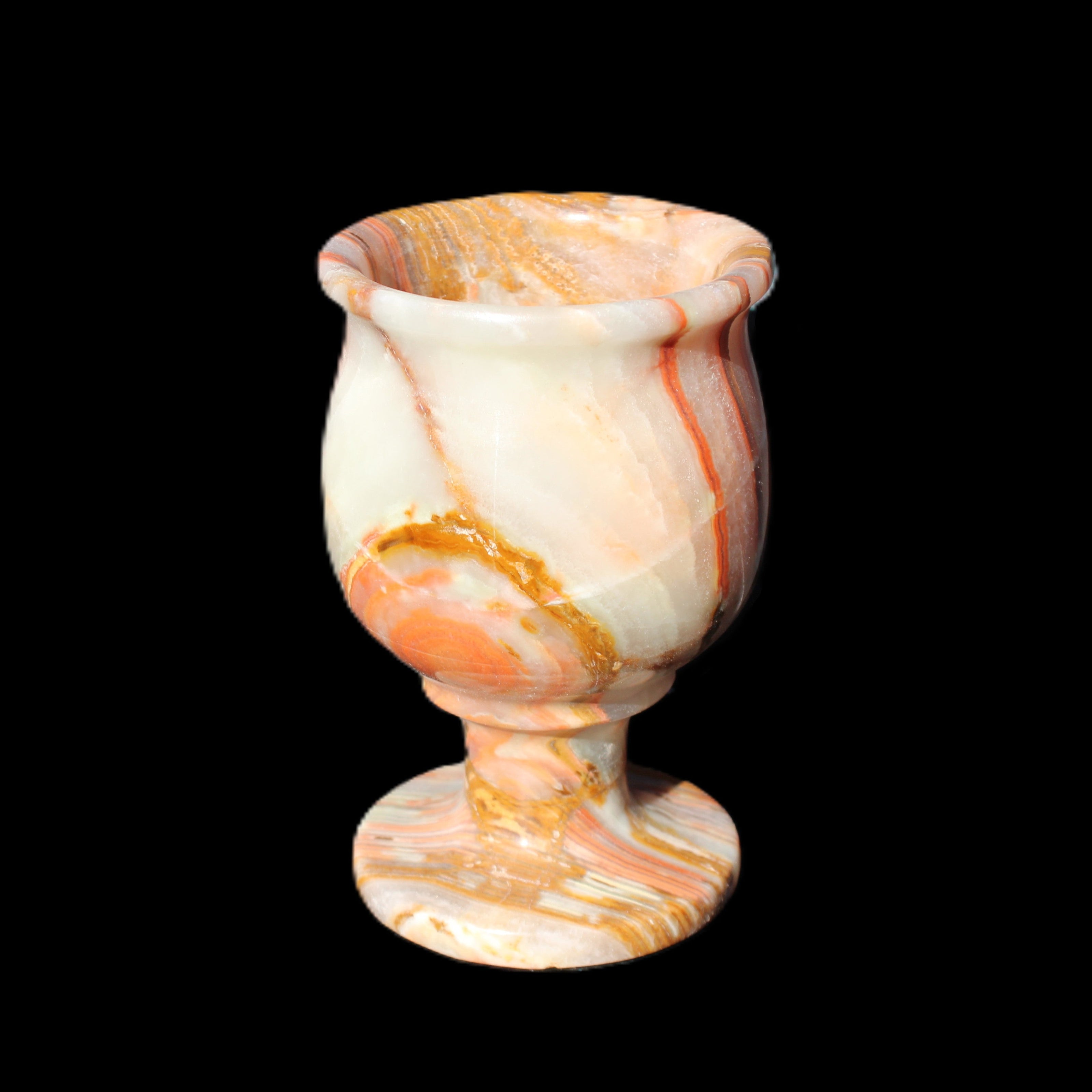 Darker Afghan Jade goblets 350ml 62*100mm 289-295g in sunlight - Rocks and Things Store
