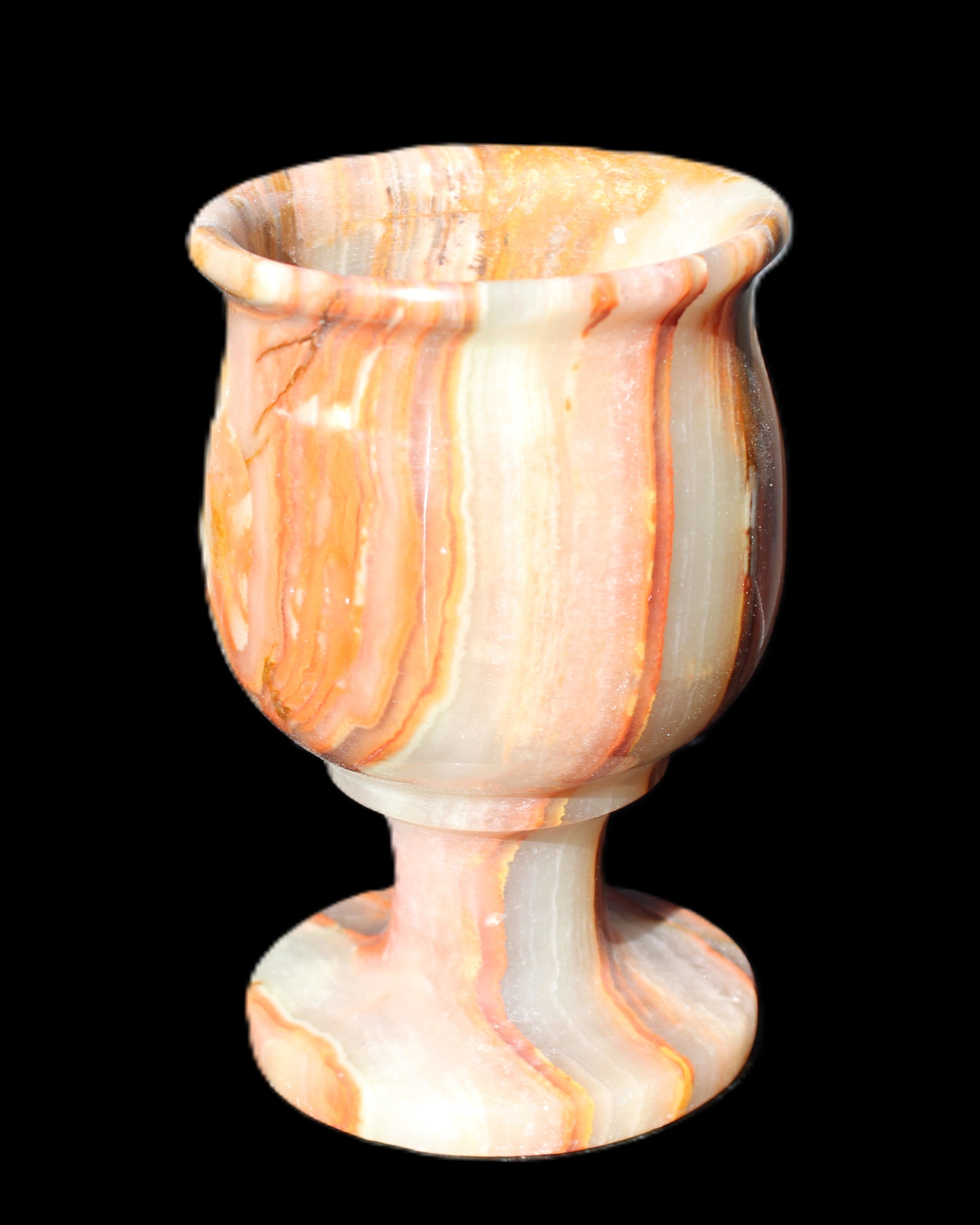 Darker Afghan Jade goblets 350ml 62*100mm 289-295g in sunlight - Rocks and Things Store