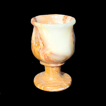 Darker Afghan Jade goblets 350ml 62*100mm 289-295g in sunlight - Rocks and Things Store