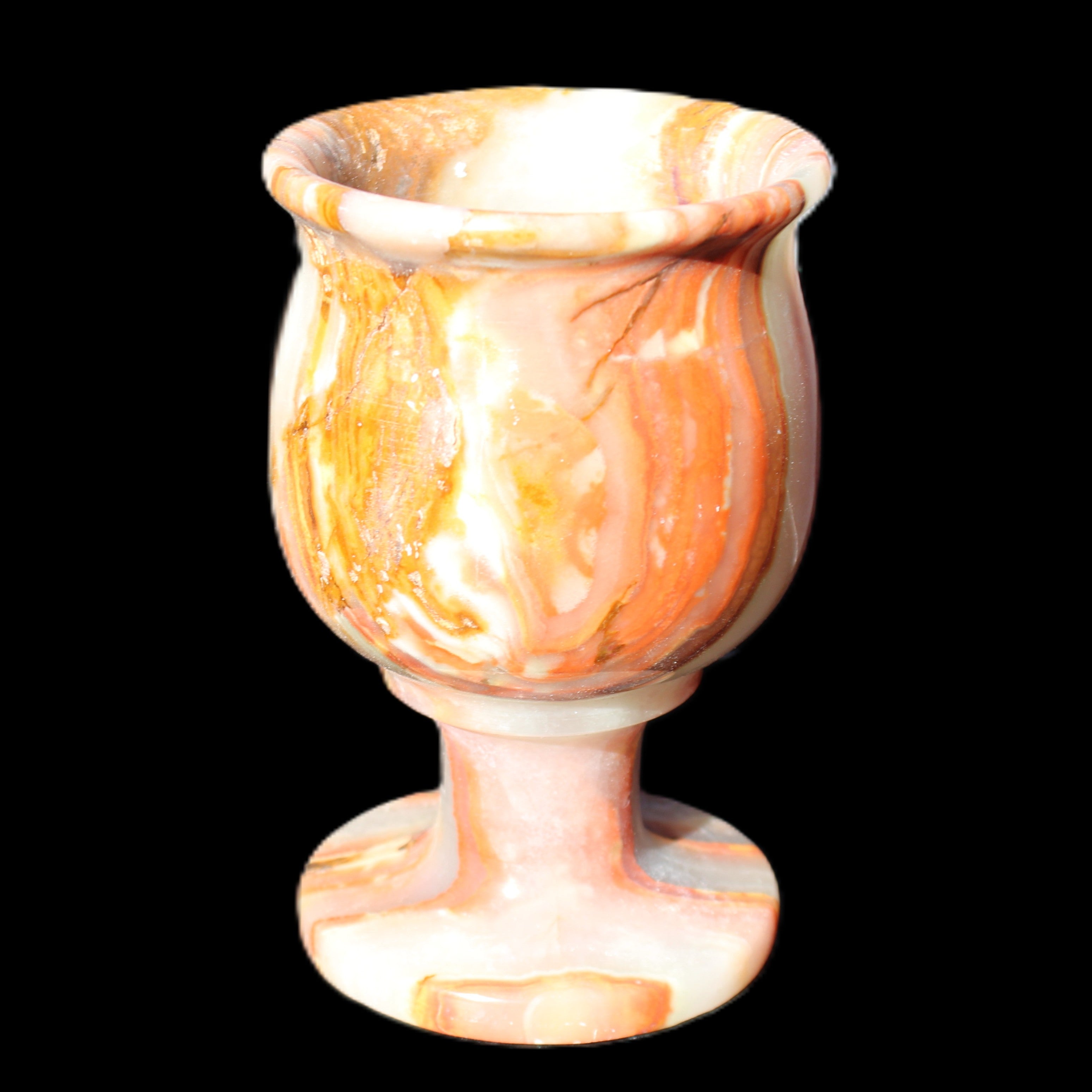 Darker Afghan Jade goblets 350ml 62*100mm 289-295g in sunlight - Rocks and Things Store
