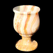 Darker Afghan Jade goblets 350ml 62*100mm 289-295g in sunlight - Rocks and Things Store