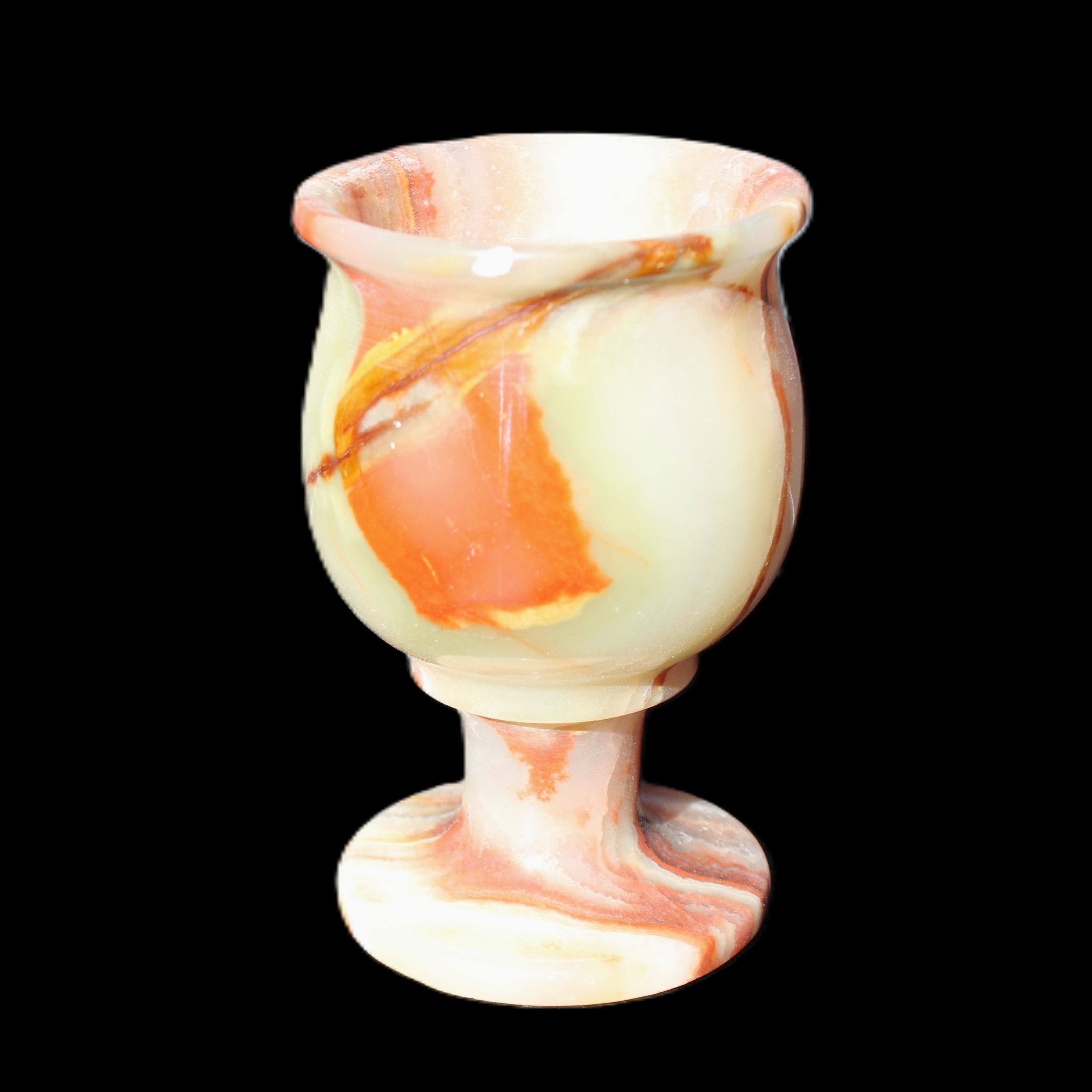 Darker Afghan Jade goblets 350ml 62*100mm 289-295g in sunlight - Rocks and Things Store