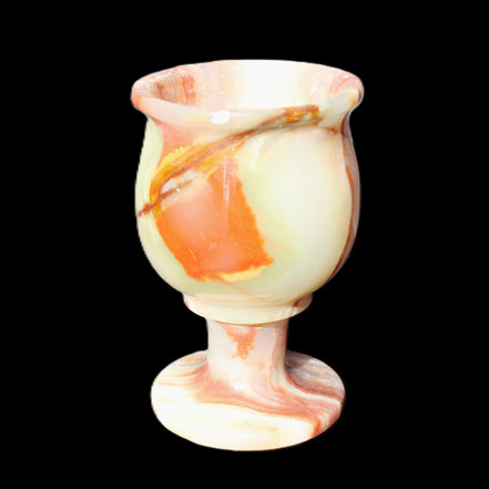 Darker Afghan Jade goblets 350ml 62*100mm 289-295g in sunlight - Rocks and Things Store