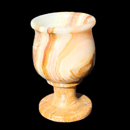 Darker Afghan Jade goblets 350ml 62*100mm 289-295g in sunlight - Rocks and Things Store