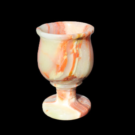 Darker Afghan Jade goblets 350ml 62*100mm 289-295g in sunlight - Rocks and Things Store