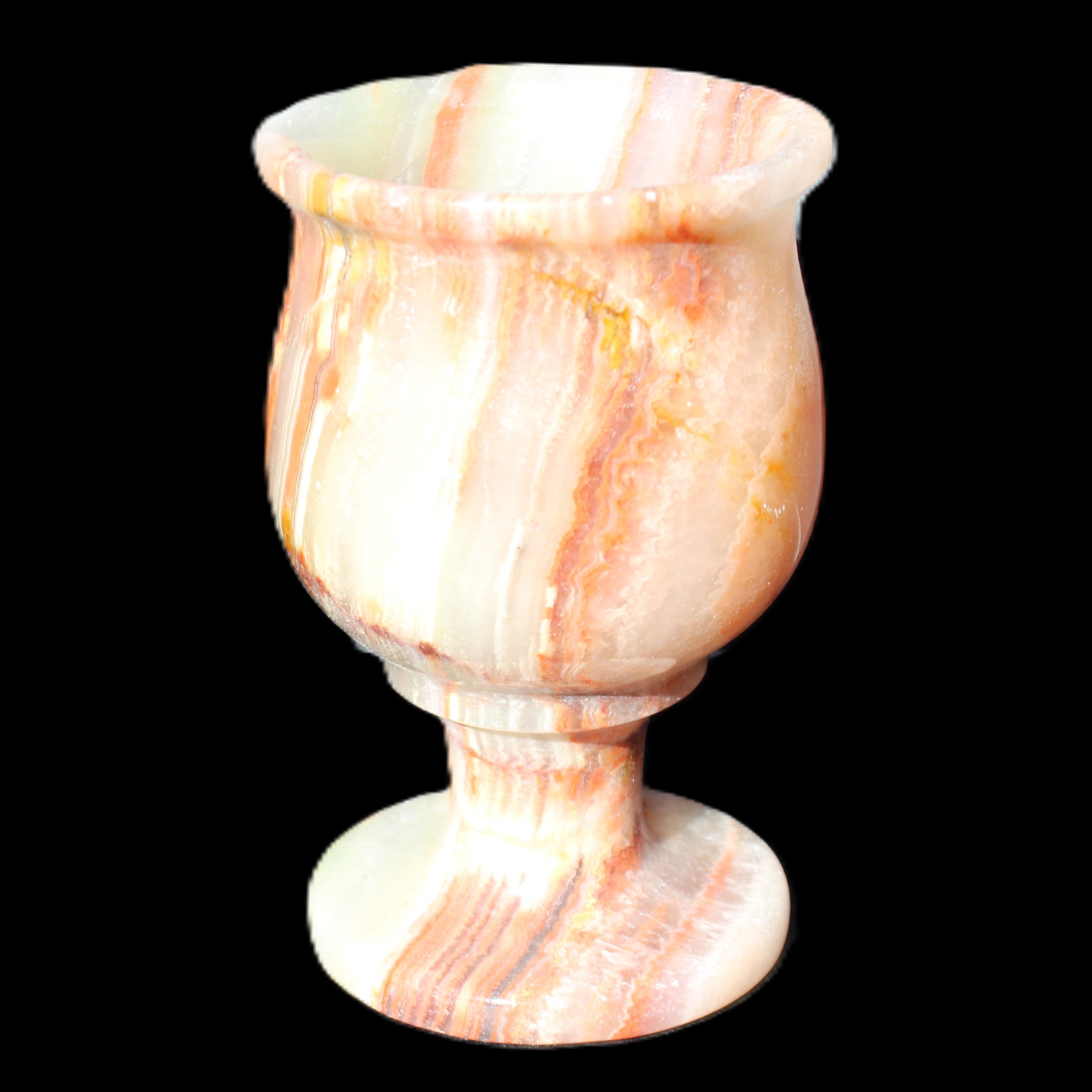 Darker Afghan Jade goblets 350ml 62*100mm 289-295g in sunlight - Rocks and Things Store
