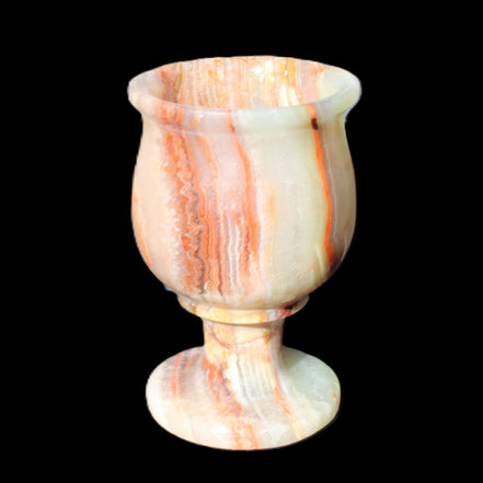 Darker Afghan Jade goblets 350ml 62*100mm 289-295g in sunlight - Rocks and Things Store