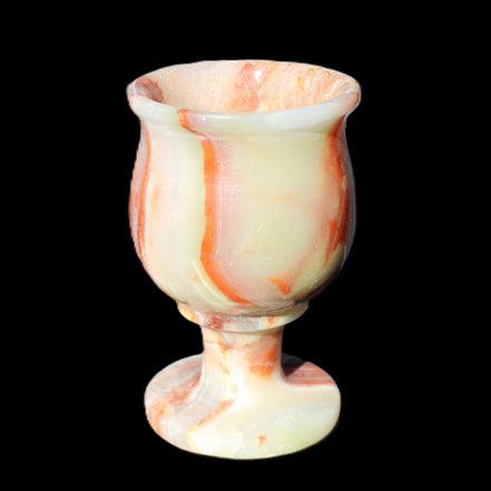 Darker Afghan Jade goblets 350ml 62*100mm 289-295g in sunlight - Rocks and Things Store