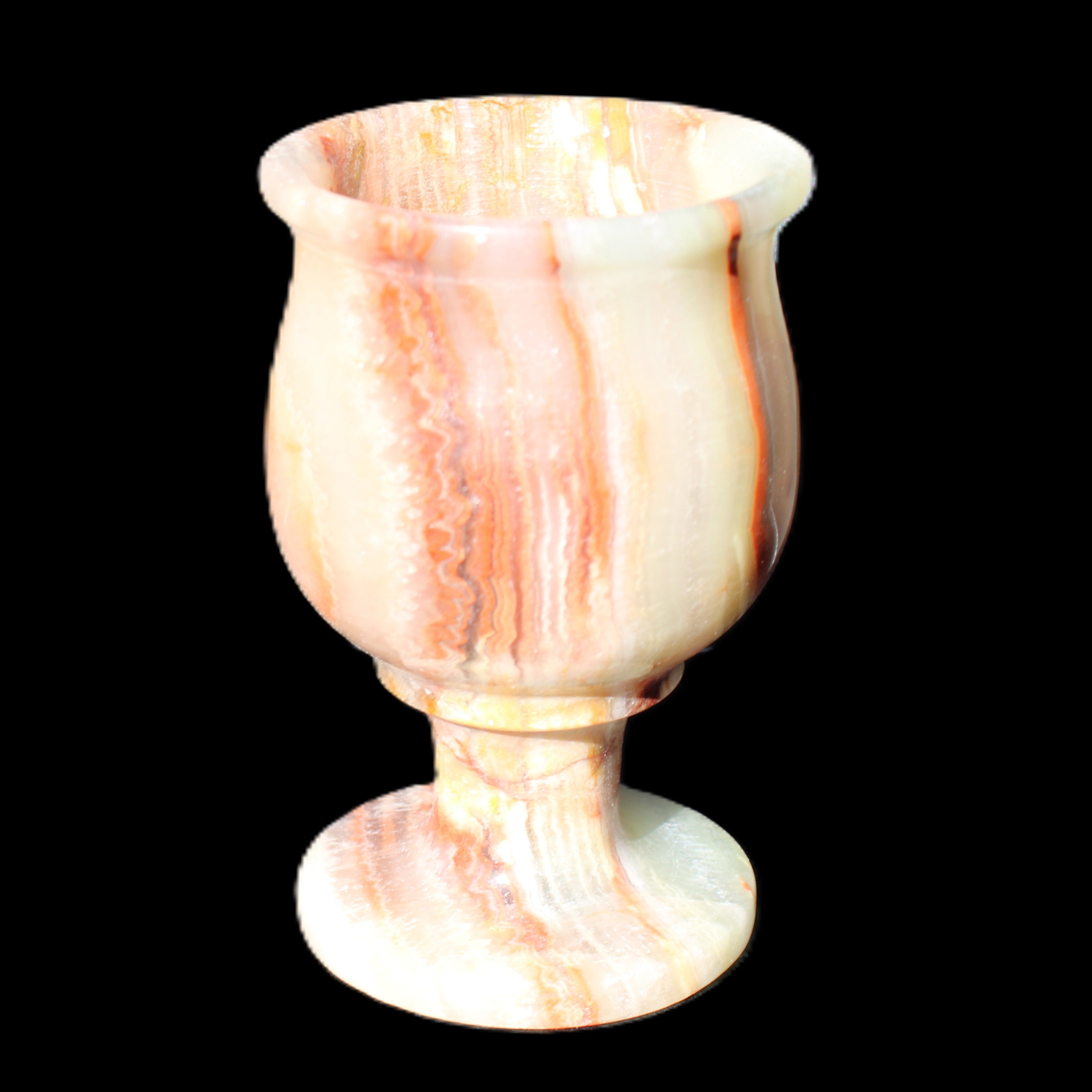 Darker Afghan Jade goblets 350ml 62*100mm 289-295g in sunlight - Rocks and Things Store