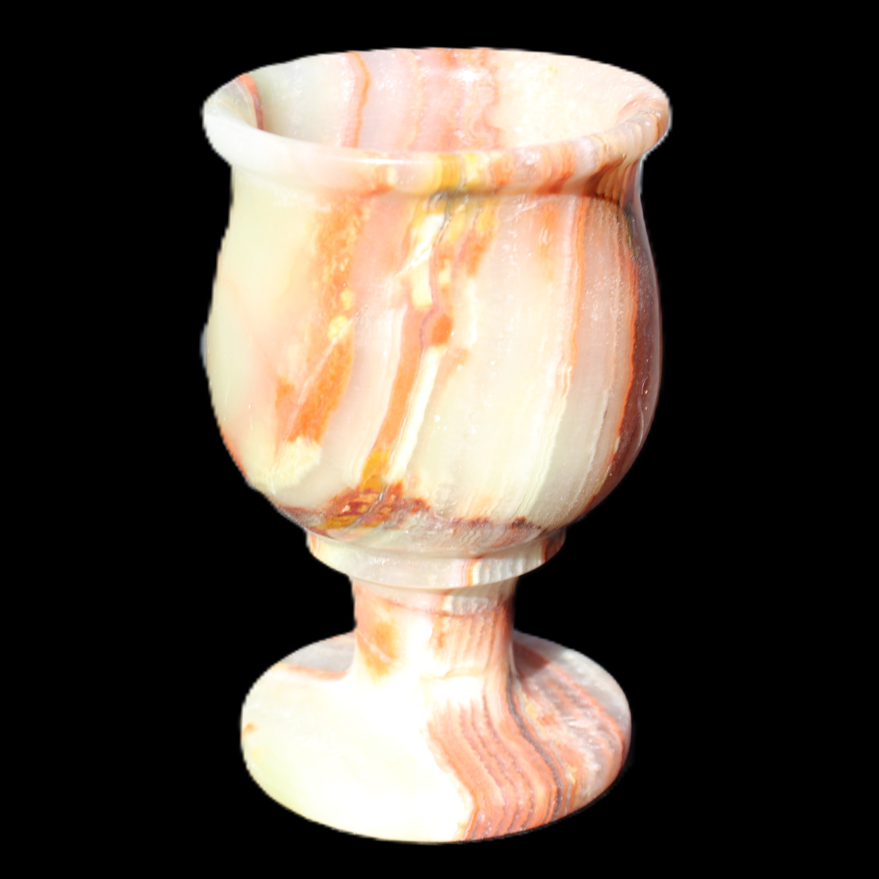 Darker Afghan Jade goblets 350ml 62*100mm 289-295g in sunlight - Rocks and Things Store