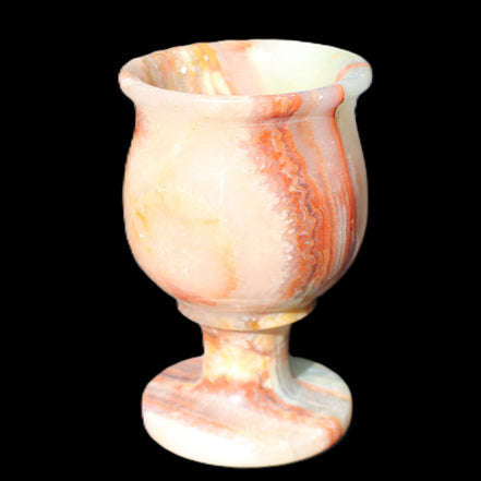 Darker Afghan Jade goblets 350ml 62*100mm 289-295g in sunlight - Rocks and Things Store