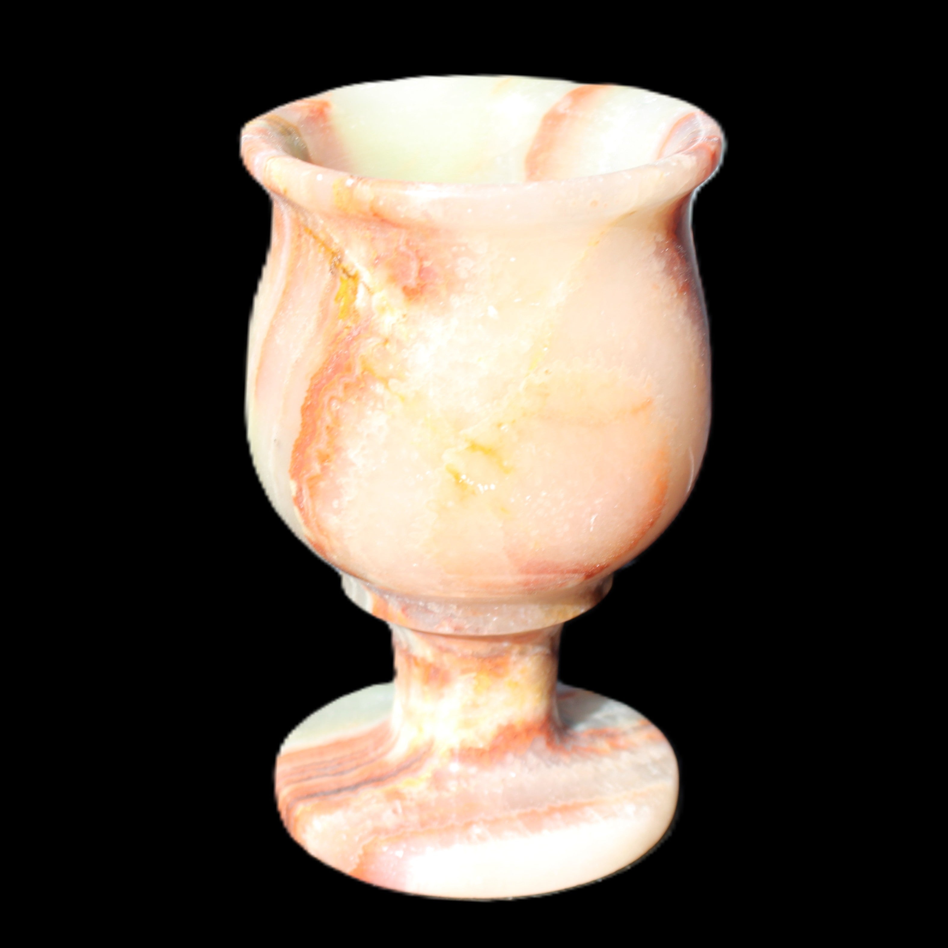 Darker Afghan Jade goblets 350ml 62*100mm 289-295g in sunlight - Rocks and Things Store