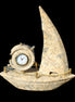 Fossil Rock hand-carved boat 210*55*232mm 1300g in sunlight - Rocks and Things Store