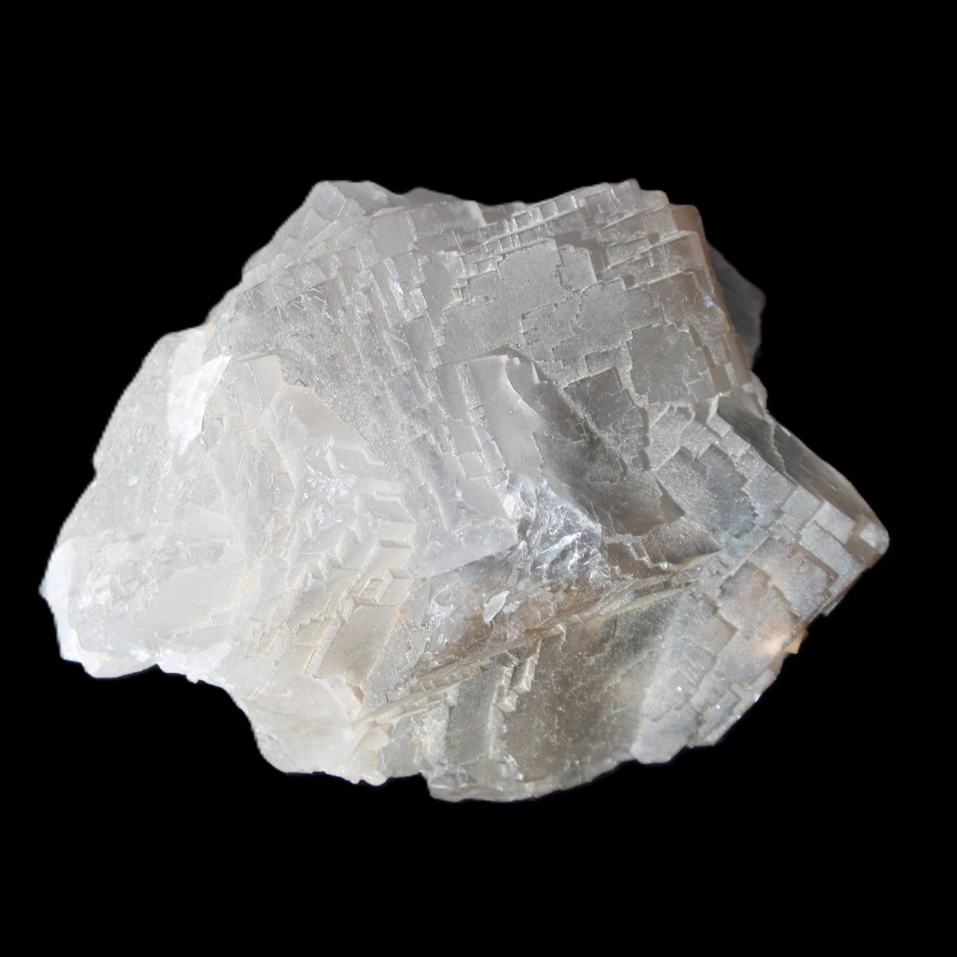 Clear Fluorite cubic cluster 82*58*60mm 404g in sunlight - Rocks and Things Store