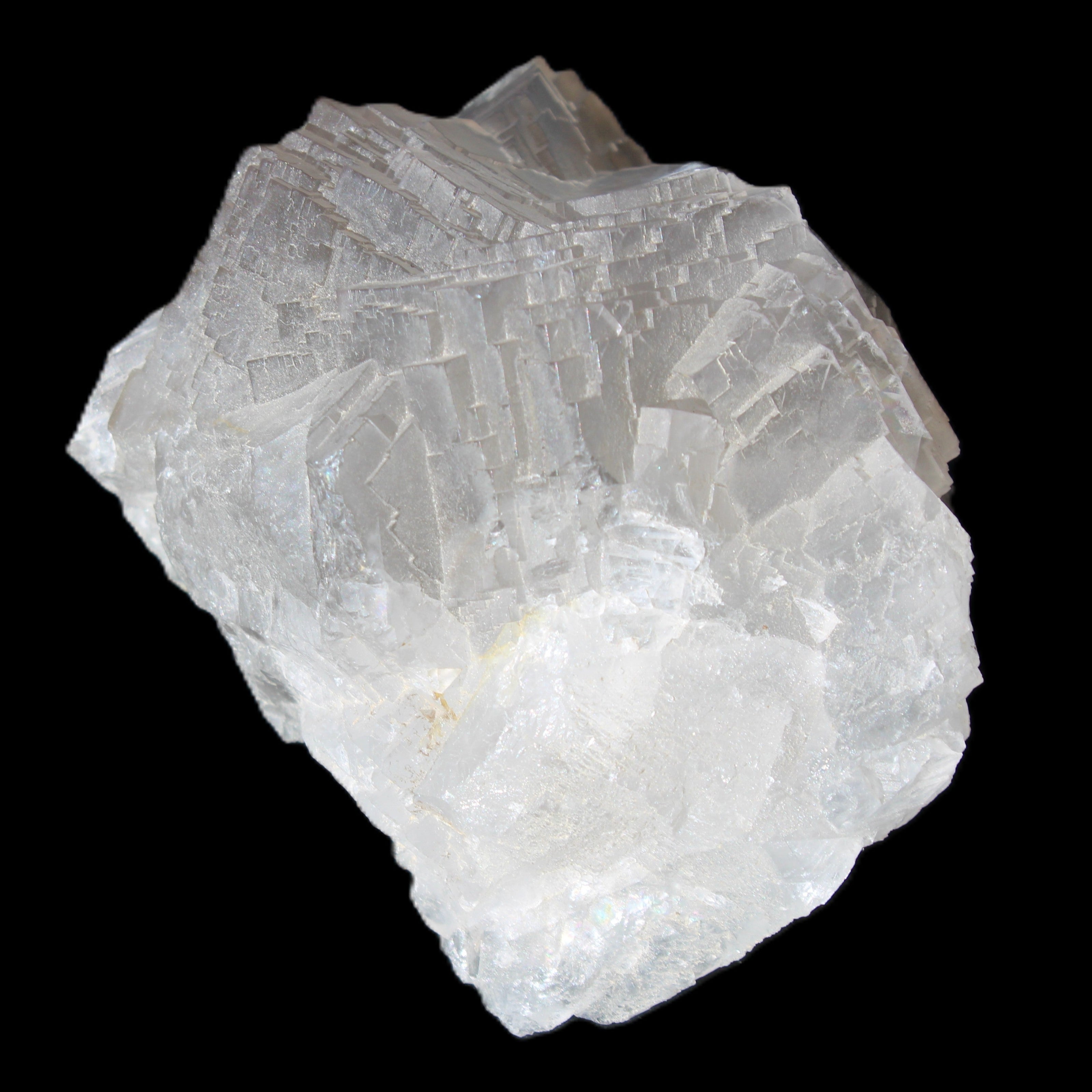 Clear Fluorite cubic cluster 82*58*60mm 404g in sunlight - Rocks and Things Store