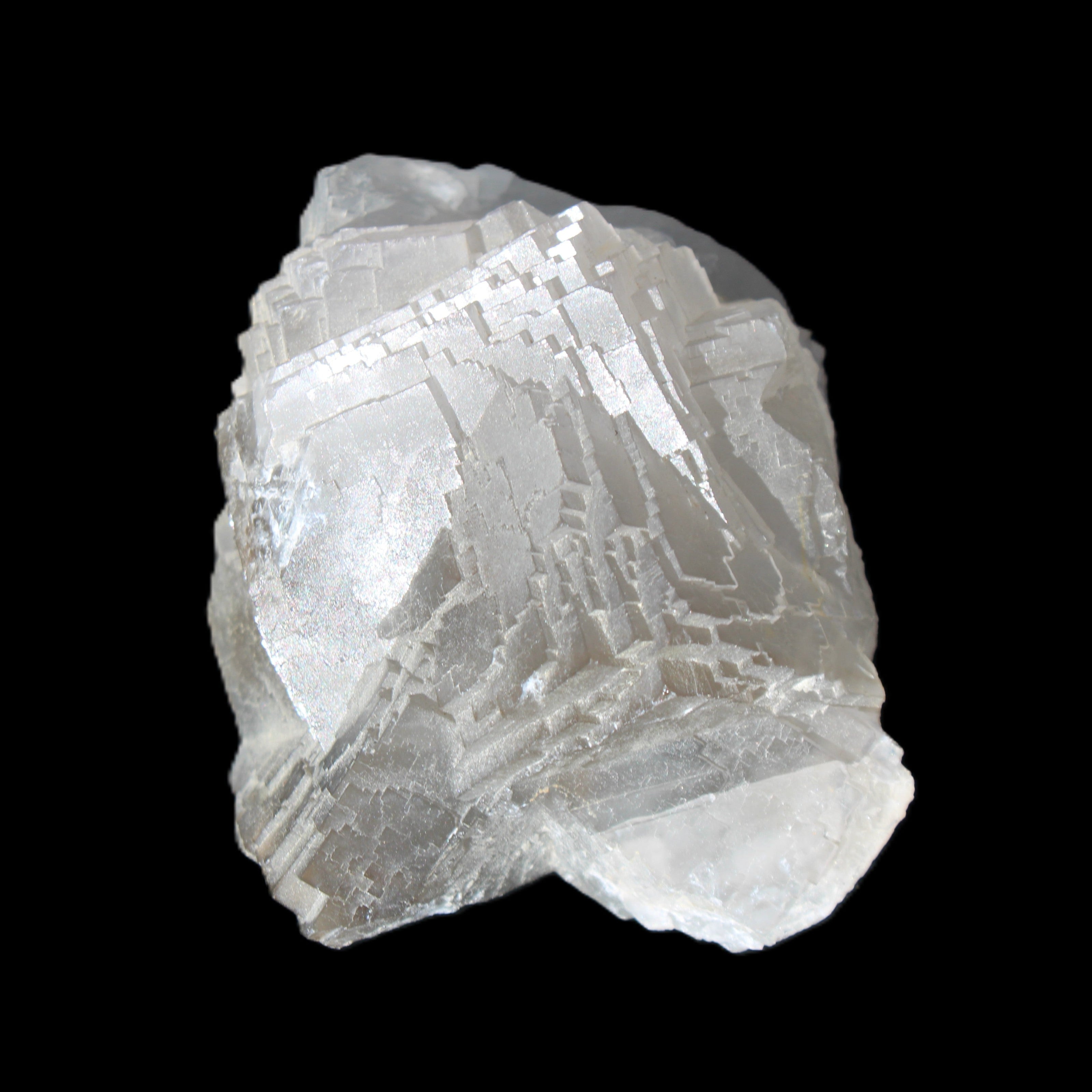 Clear Fluorite cubic cluster 82*58*60mm 404g in sunlight - Rocks and Things Store