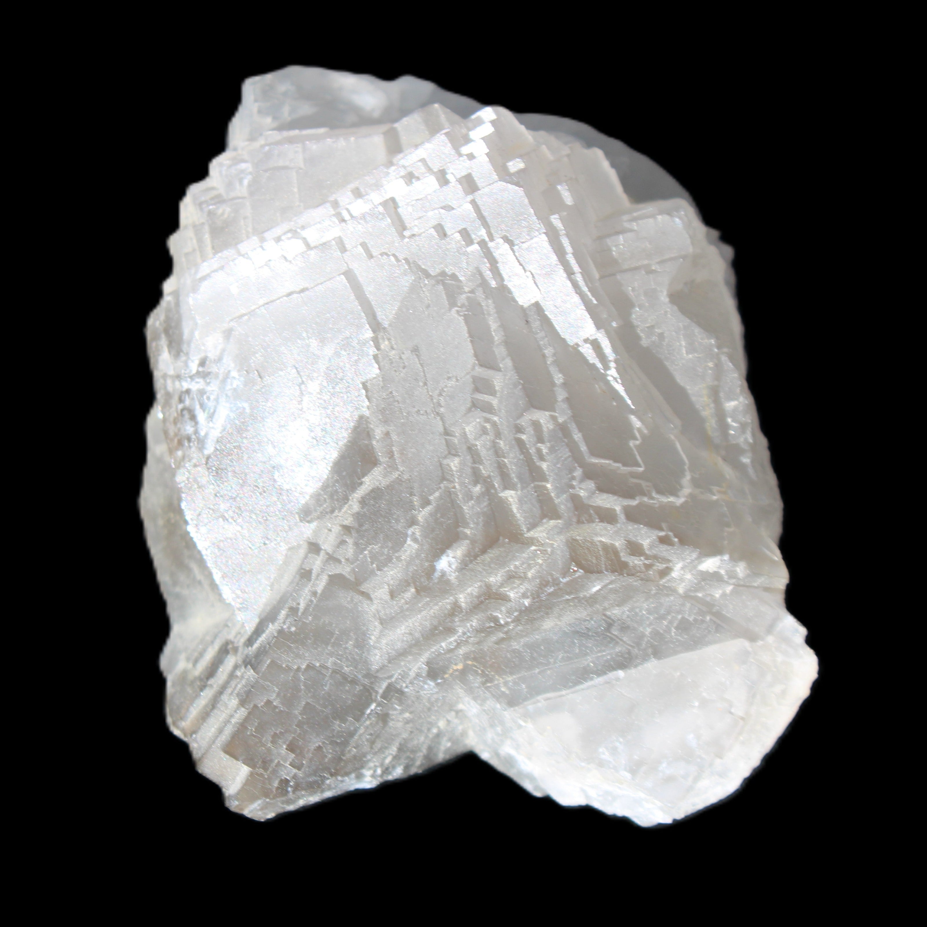 Clear Fluorite cubic cluster 82*58*60mm 404g in sunlight - Rocks and Things Store