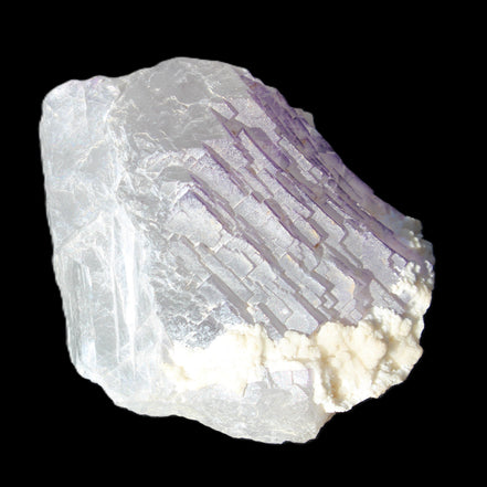 Clear with Violet tinged Fluorite cubic cluster 75*72*55mm 386g in sunlight - Rocks and Things Store