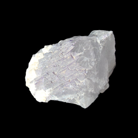 Clear with Violet tinged Fluorite cubic cluster 75*72*55mm 386g in sunlight - Rocks and Things Store