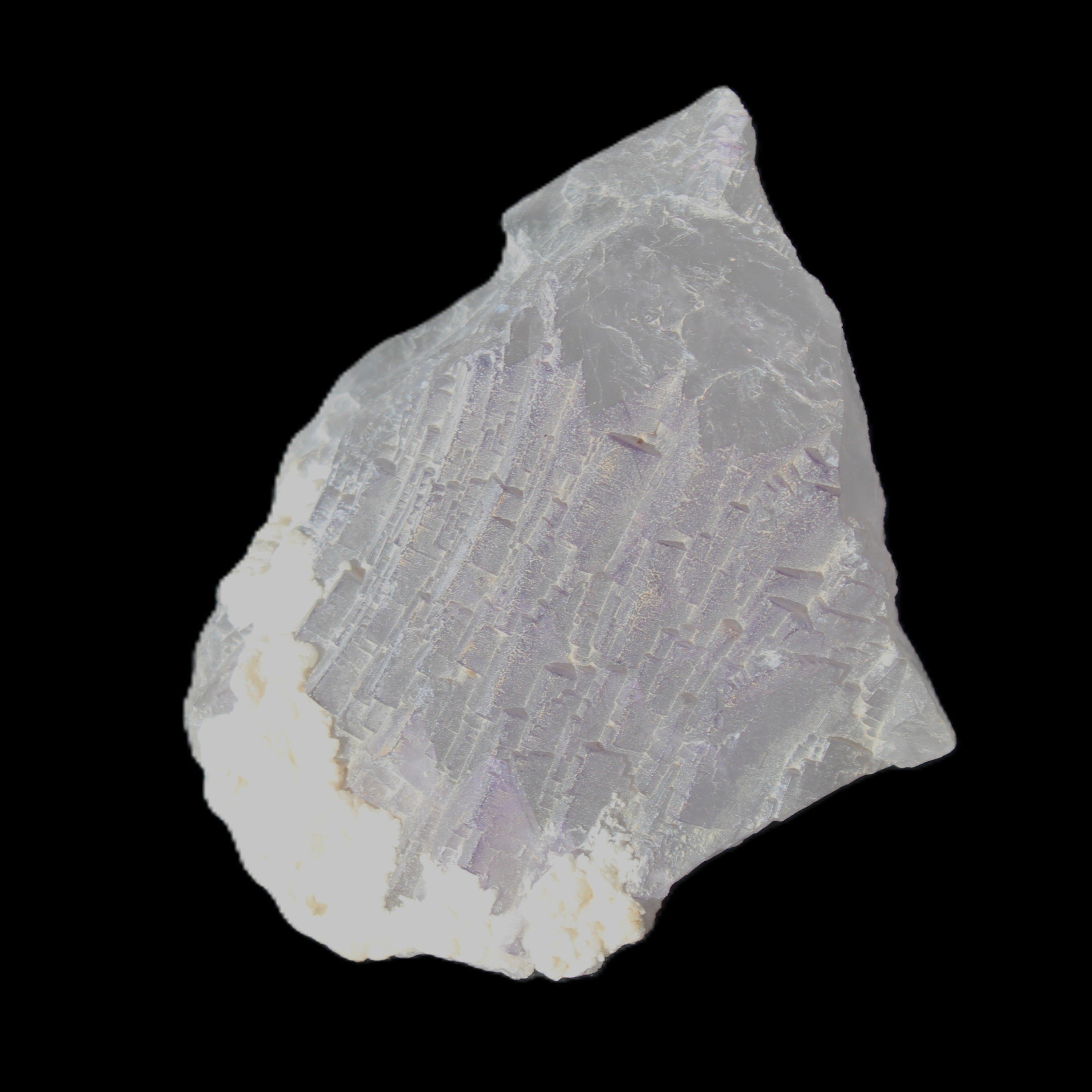 Clear with Violet tinged Fluorite cubic cluster 75*72*55mm 386g in sunlight - Rocks and Things Store