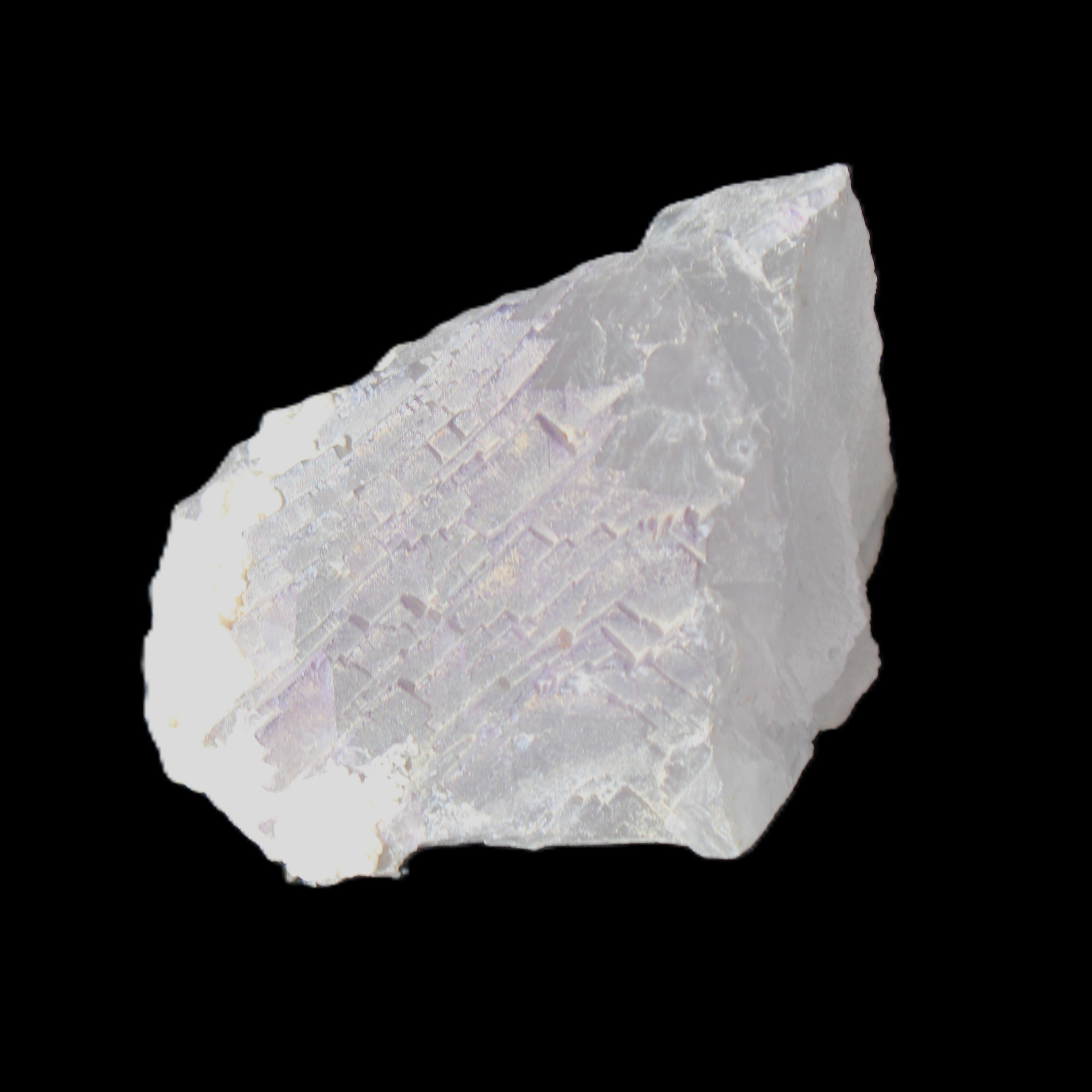 Clear with Violet tinged Fluorite cubic cluster 75*72*55mm 386g in sunlight - Rocks and Things Store