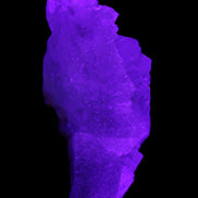 Clear Fluorite cluster 111*51*50mm 306g in UV light - Rocks and Things Store