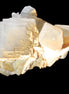 Clear Yellow Fluorite with 45mm dog-tooth Calcite 98*76*55mm 286g in sunlight - Rocks and Things Store