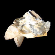 Clear Yellow Fluorite with 45mm dog-tooth Calcite 98*76*55mm 286g in sunlight - Rocks and Things Store