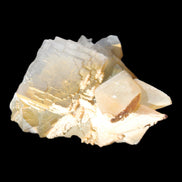 Clear Yellow Fluorite with 45mm dog-tooth Calcite 98*76*55mm 286g in sunlight - Rocks and Things Store